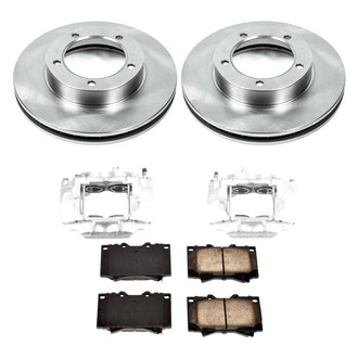 Callahan Brake Parts® - Plain Front Brake Kit with Calipers