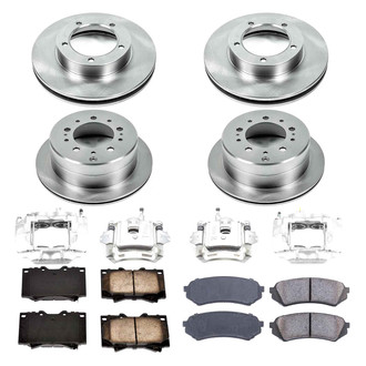 Callahan Brake Parts® - Plain Brake Kit with Calipers