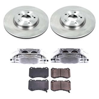 Callahan Brake Parts® - Plain Front Brake Kit with Calipers