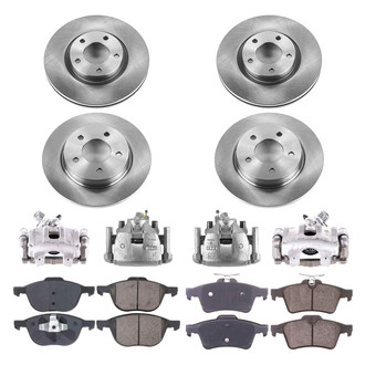 Callahan Brake Parts® - Plain Brake Kit with Calipers