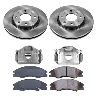 Callahan Brake Parts® - Plain Front Brake Kit with Calipers