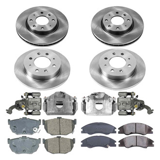 Callahan Brake Parts® - Plain Brake Kit with Calipers
