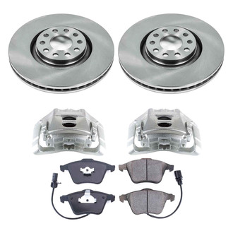 Callahan Brake Parts® - Plain Front Brake Kit with Calipers