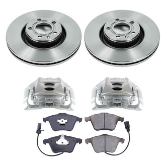 Callahan Brake Parts® - Plain Front Brake Kit with Calipers