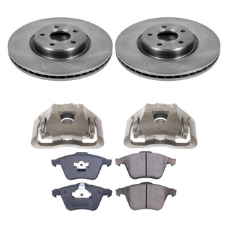 Callahan Brake Parts® - Plain Front Brake Kit with Calipers