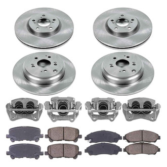 Callahan Brake Parts® - Plain Brake Kit with Calipers