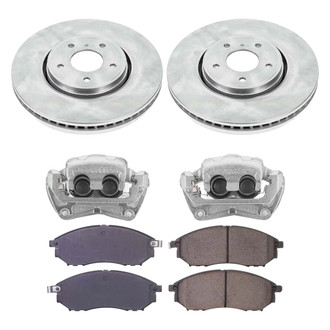 Callahan Brake Parts® - Plain Front Brake Kit with Calipers
