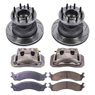Callahan Brake Parts® - Drilled and Slotted Front Brake Kit with Calipers