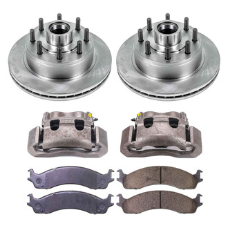 Callahan Brake Parts® - Plain Front Brake Kit with Calipers