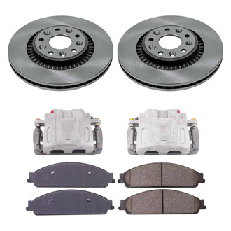 Callahan Brake Parts® - Plain Front Brake Kit with Calipers