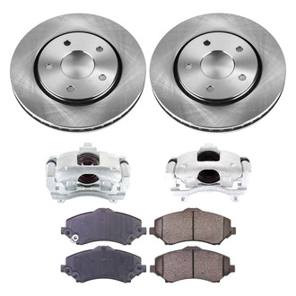 Callahan Brake Parts® - Plain Front Brake Kit with Calipers