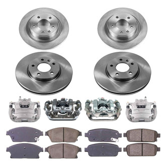 Callahan Brake Parts® - Plain Brake Kit with Calipers