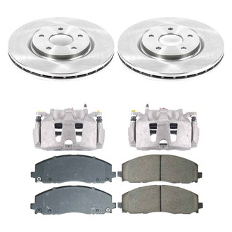 Callahan Brake Parts® - Plain Front Brake Kit with Calipers