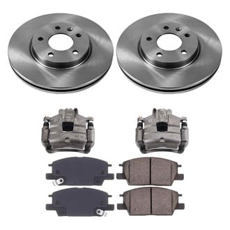 Callahan Brake Parts® - Plain Brake Kit with Calipers