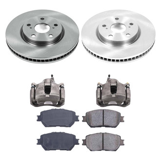 Callahan Brake Parts® - Plain Front Brake Kit with Calipers