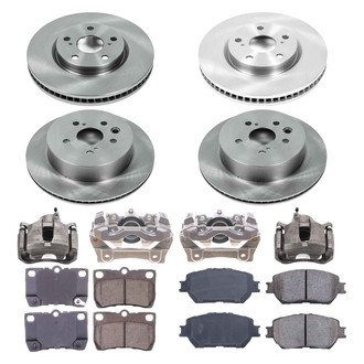 Callahan Brake Parts® - Plain Brake Kit with Calipers