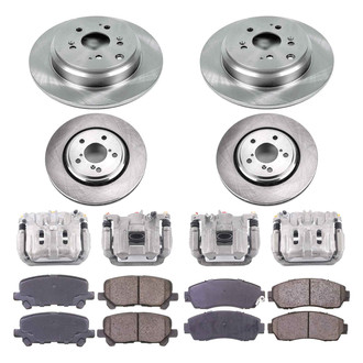 Callahan Brake Parts® - Plain Brake Kit with Calipers