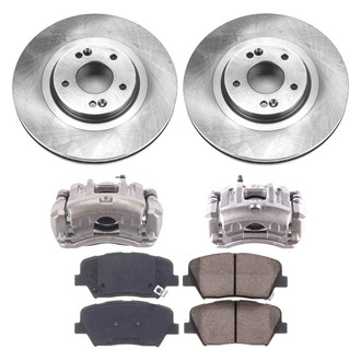 Callahan Brake Parts® - Plain Brake Kit with Calipers