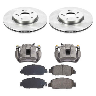 Callahan Brake Parts® - Plain Brake Kit with Calipers