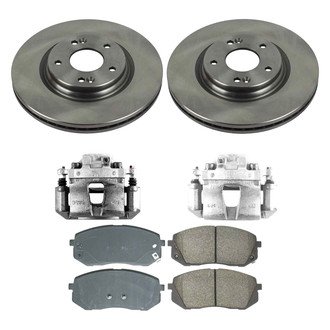Callahan Brake Parts® - Plain Brake Kit with Calipers