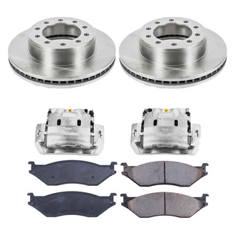 Callahan Brake Parts® - Plain Front Brake Kit with Calipers