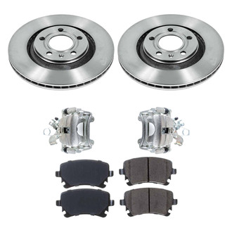 Callahan Brake Parts® - Plain Brake Kit with Calipers
