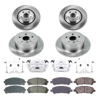Callahan Brake Parts® - Plain Brake Kit with Calipers