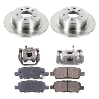 Callahan Brake Parts® - Plain Rear Brake Kit with Calipers