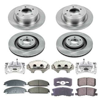 Callahan Brake Parts® - Plain Brake Kit with Calipers