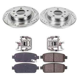 Callahan Brake Parts® - Drilled & Slotted Brake Kit with Calipers