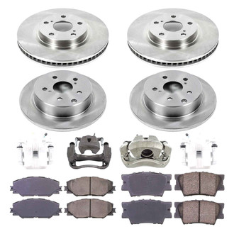 Callahan Brake Parts® - Plain Brake Kit with Calipers