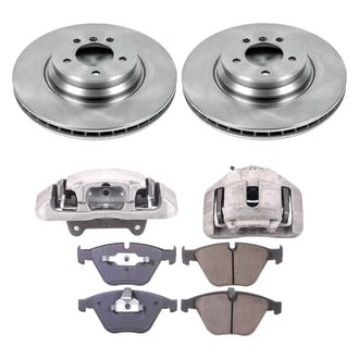 Callahan Brake Parts® - Plain Front Brake Kit with Calipers