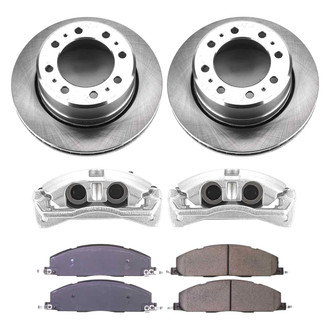 Callahan Brake Parts® - Plain Rear Brake Kit with Calipers