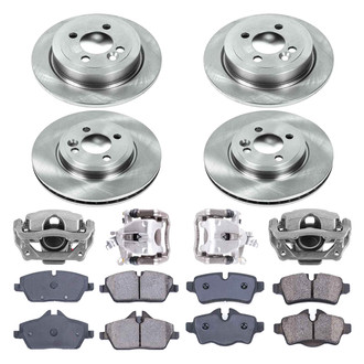 Callahan Brake Parts® - Plain Brake Kit with Calipers