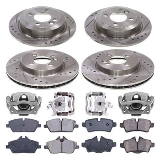 Callahan Brake Parts® - Drilled & Slotted Brake Kit with Calipers