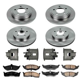 Callahan Brake Parts® - Plain Brake Kit with Calipers