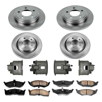 Callahan Brake Parts® - Plain Brake Kit with Calipers