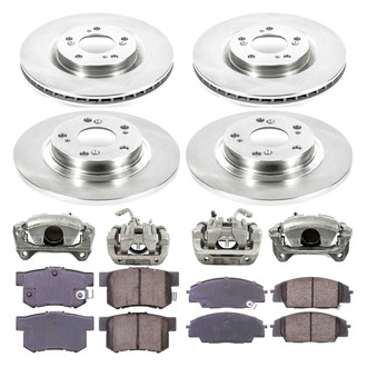 Callahan Brake Parts® - Plain Brake Kit with Calipers