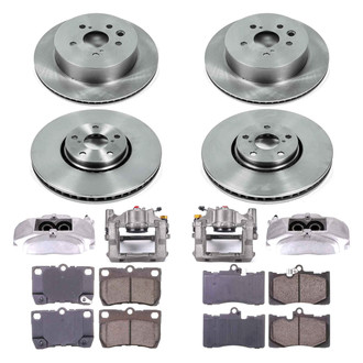 Callahan Brake Parts® - Plain Brake Kit with Calipers