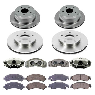 Callahan Brake Parts® - Plain Brake Kit with Calipers