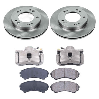 Callahan Brake Parts® - Plain Brake Kit with Calipers