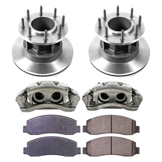 Callahan Brake Parts® - Plain Front Brake Kit with Calipers
