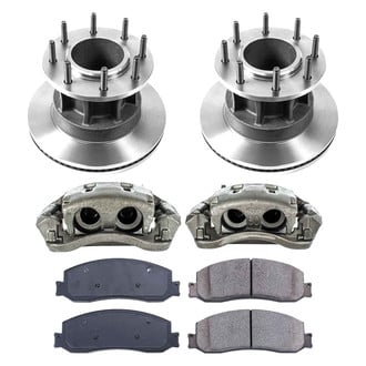 Callahan Brake Parts® - Plain Front Brake Kit with Calipers