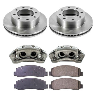 Callahan Brake Parts® - Plain Front Brake Kit with Calipers