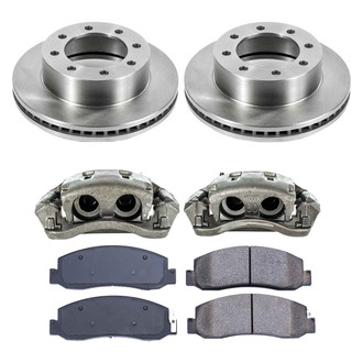 Callahan Brake Parts® - Plain Front Brake Kit with Calipers