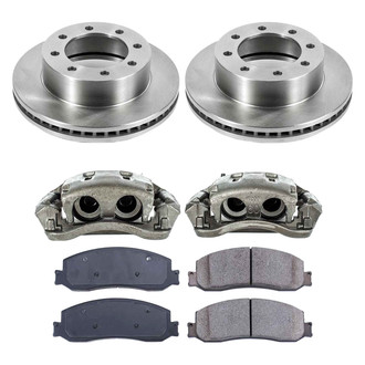 Callahan Brake Parts® - Plain Front Brake Kit with Calipers