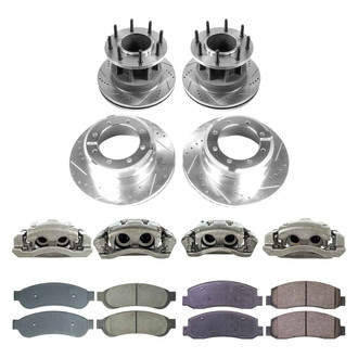 Callahan Brake Parts® - Drilled and Slotted Brake Kit with Calipers