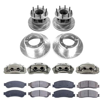 Callahan Brake Parts® - Drilled and Slotted Brake Kit with Calipers