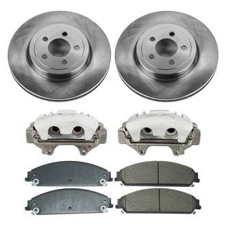 Callahan Brake Parts® - Plain Front Brake Kit with Calipers