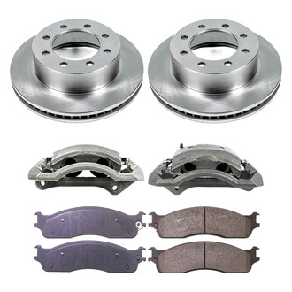 Callahan Brake Parts® - Plain Front Brake Kit with Calipers